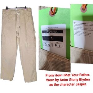 BDG Corduroy Elastic Waist Carpenter Pants Size M